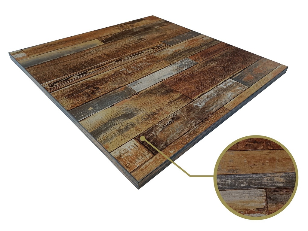 Tablero de mesa HD7347, vintage, 70 x 70 cms