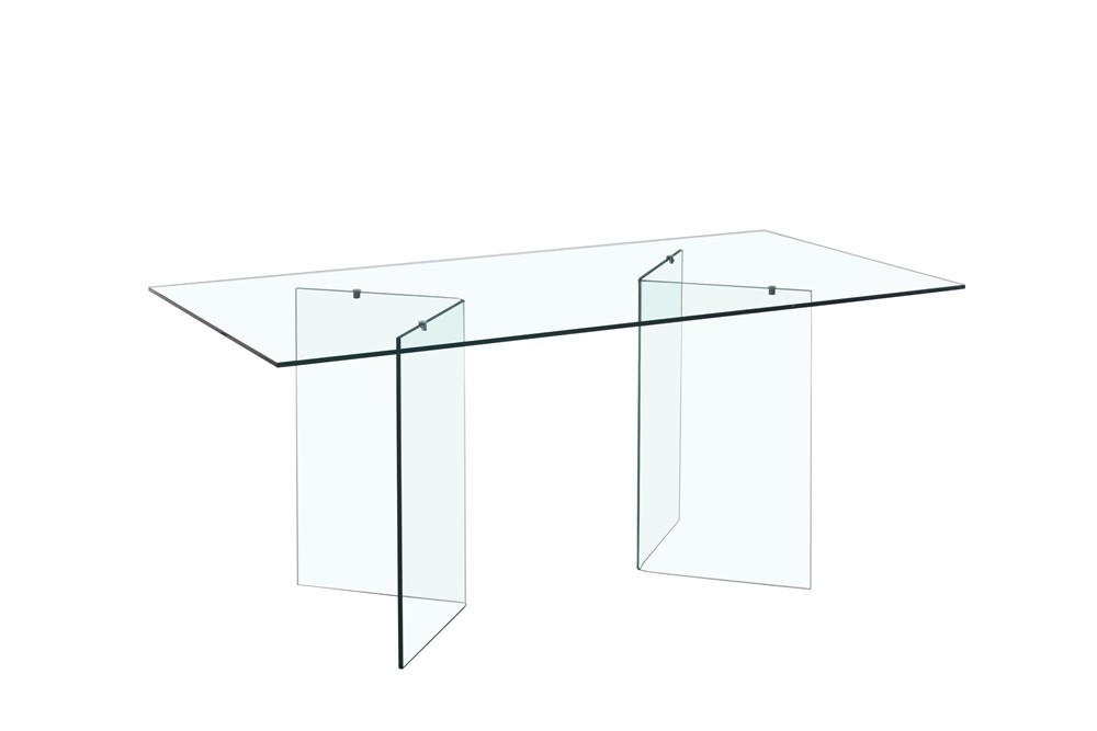 Mesa OTISH, cristal 180x90 cms