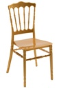 Silla WEDDING, apilable, polipropileno dorado