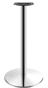 Base de mesa BENAMARA, alta, acero inoxidable, base de acero de 8 mm. 45 cms de diámetro, altura 110 cms