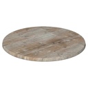 Tablero de mesa Werzalit-SM, FINDUS GRAU 296, 60 cms de diámetro*.