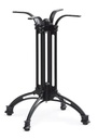 Base de mesa EIFFEL NEW-4, aluminio, 4 pies, negra, altura 70 cms