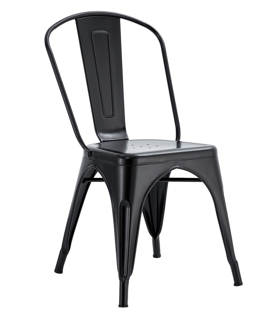 Silla TOL EK LIMITED, acero, negra