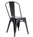 Silla TOL EK LIMITED, acero, negra