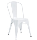 Silla TOL EK LIMITED, acero, blanca