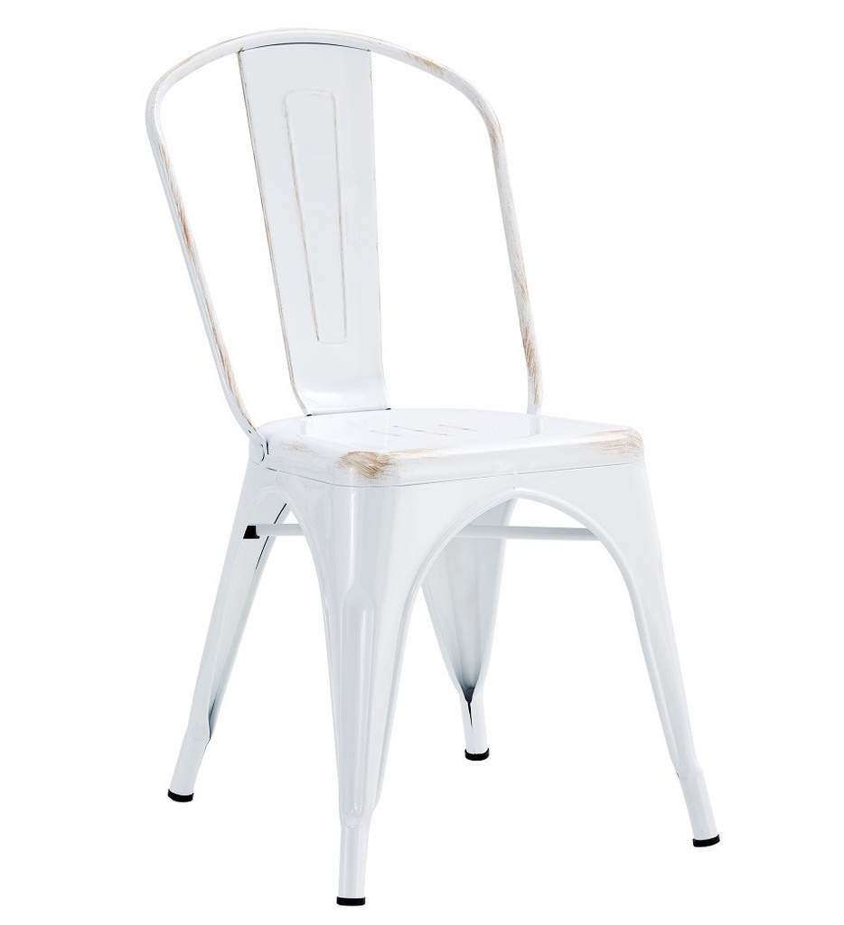 Silla TOL EK VINTAGE, acero, blanco