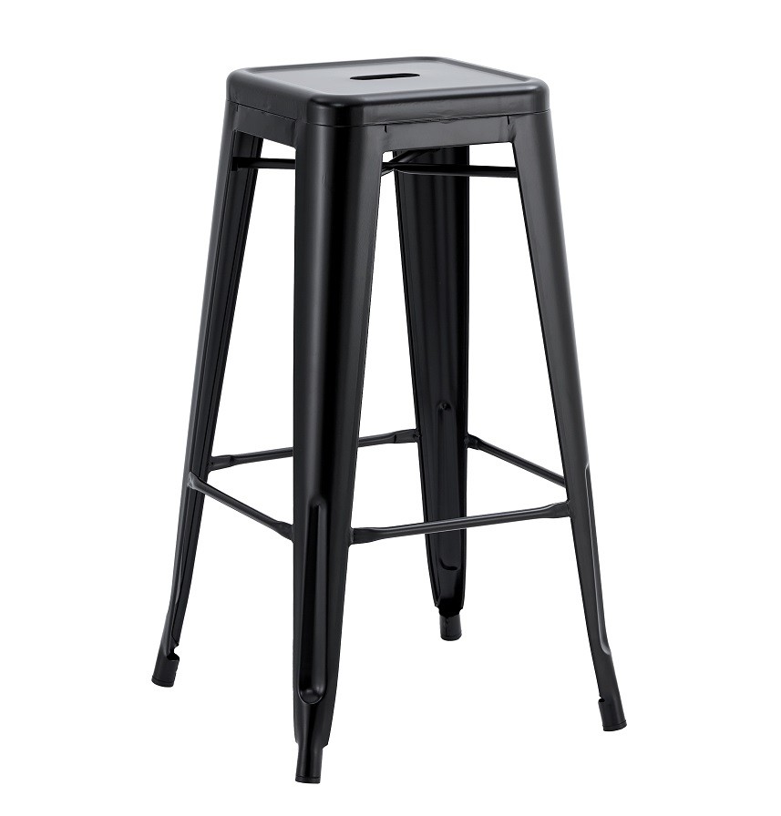 Taburete TOL EK LIMITED, acero, negro