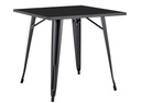 Mesa TOL EK LIMITED, acero, negra, 80x80 cms