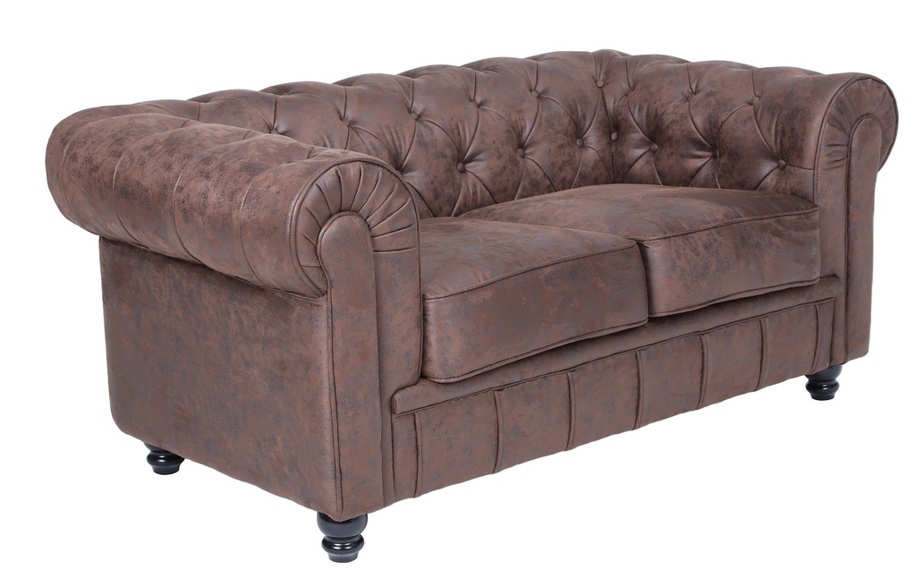 [290.SCHEN2SVI] Sofá CHESTER NEW, 2 plazas, similpiel vintage