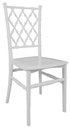 Silla TRENZA, apilable, polipropileno blanco
