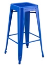 Taburete TOL EK LIMITED, acero, azul
