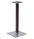 Base de mesa OLBY 110, alta, columna revestida, base de acero de 8 mm. 45 x 45 cm, altura 110 cms
