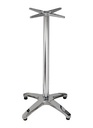 Base de mesa ROMA NEW, alta, 4 brazos, inoxidable y aluminio*