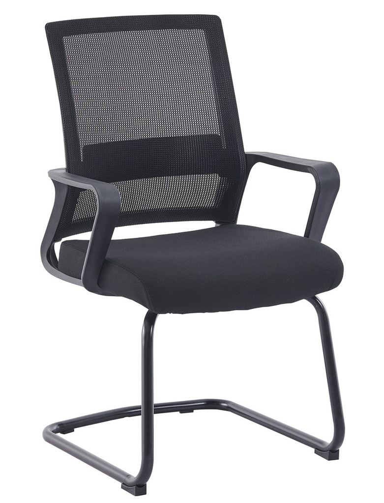 [762.SSURIMTNE] Sillón de oficina SURICE, fijo de patín, malla negra