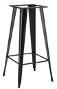 Base de mesa TOL EK, alta, acero, negra, para tapa de 60 x 60 cms