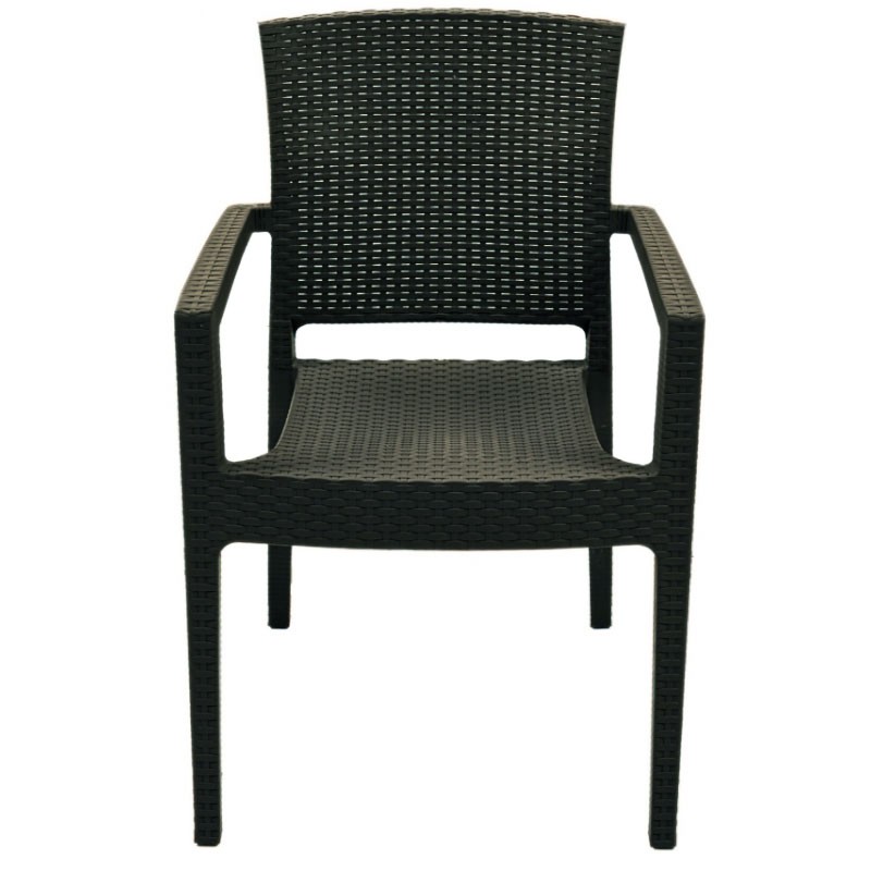 [528.SOLARRYAN] Sillón LARRY, apilable, polipropileno antracita