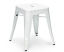 Taburete TOL EK LIMITED 46, bajo, acero, blanco