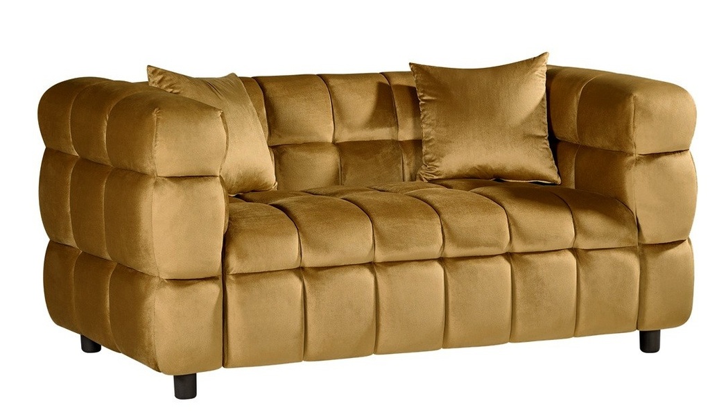 [252.SLOR2VE34] Sofá LORING, 2 plazas, tejido velvet camel 34