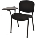 Silla NIZA NEW AM, brazo pala a derecha, chasis negro, tejido negro