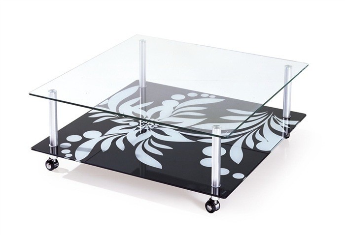 [195.MBDUR100C] Mesa DURCAL, cristal, 100 x 100 cms