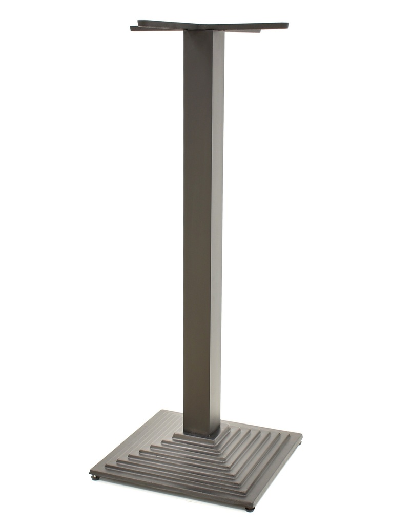 [120.BAELNE110] Base de mesa ELBA, alta, negra, base de 44 x 44 cms, altura 110 cms