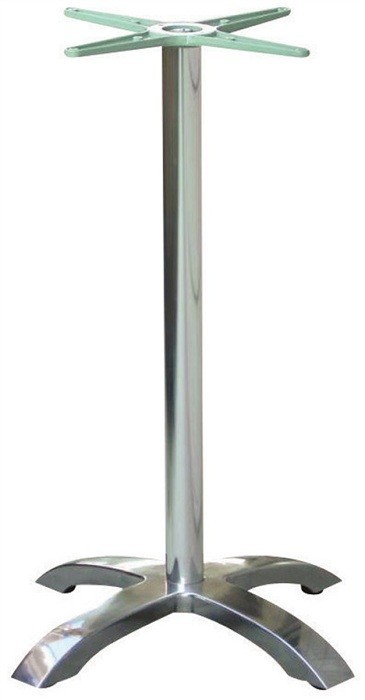 [120.BAMILAN4] Base de mesa MILAN, alta, 4 brazos, aluminio*