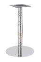 Base de mesa LUXOR, acero inoxidable, acabado espejo, base 45 cms diámetro, altura 72 cms