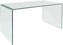 Mesa CONCORD NEW, cristal curvado, 150 x 80 cms