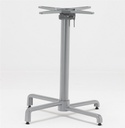 Base de mesa BAHIA, abatible, aluminio fundido, plata