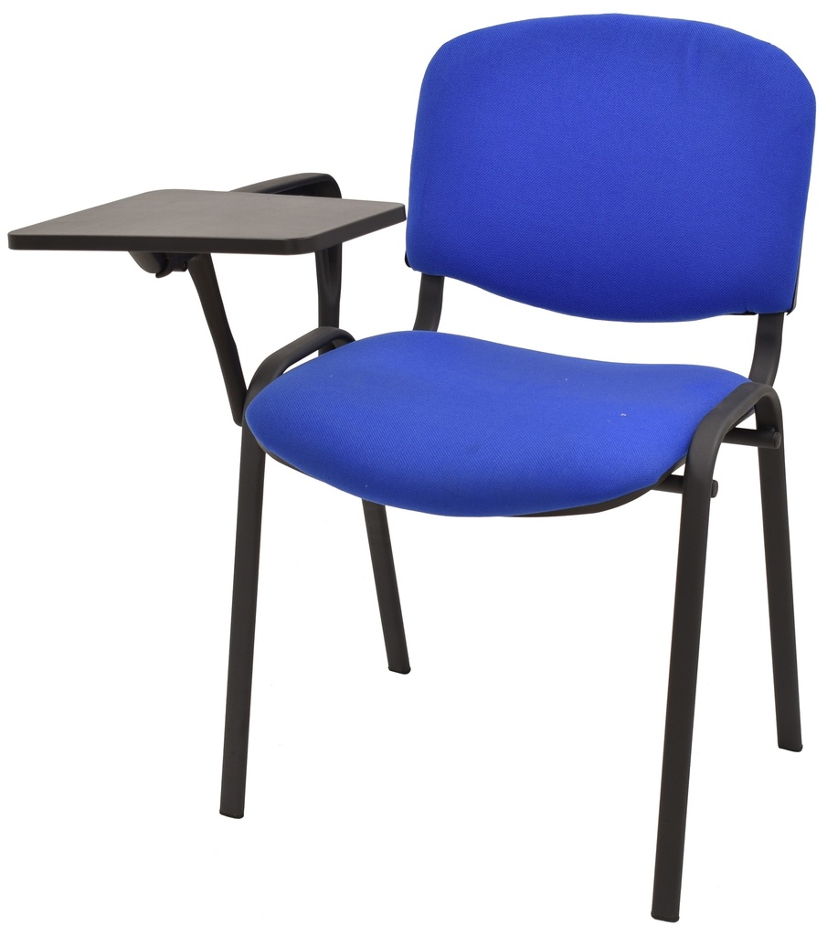 [518.SNIN18AAZ+521.BPD18NI] Silla NIZA NEW AM, brazo pala a derecha, chasis negro, tapizado azul