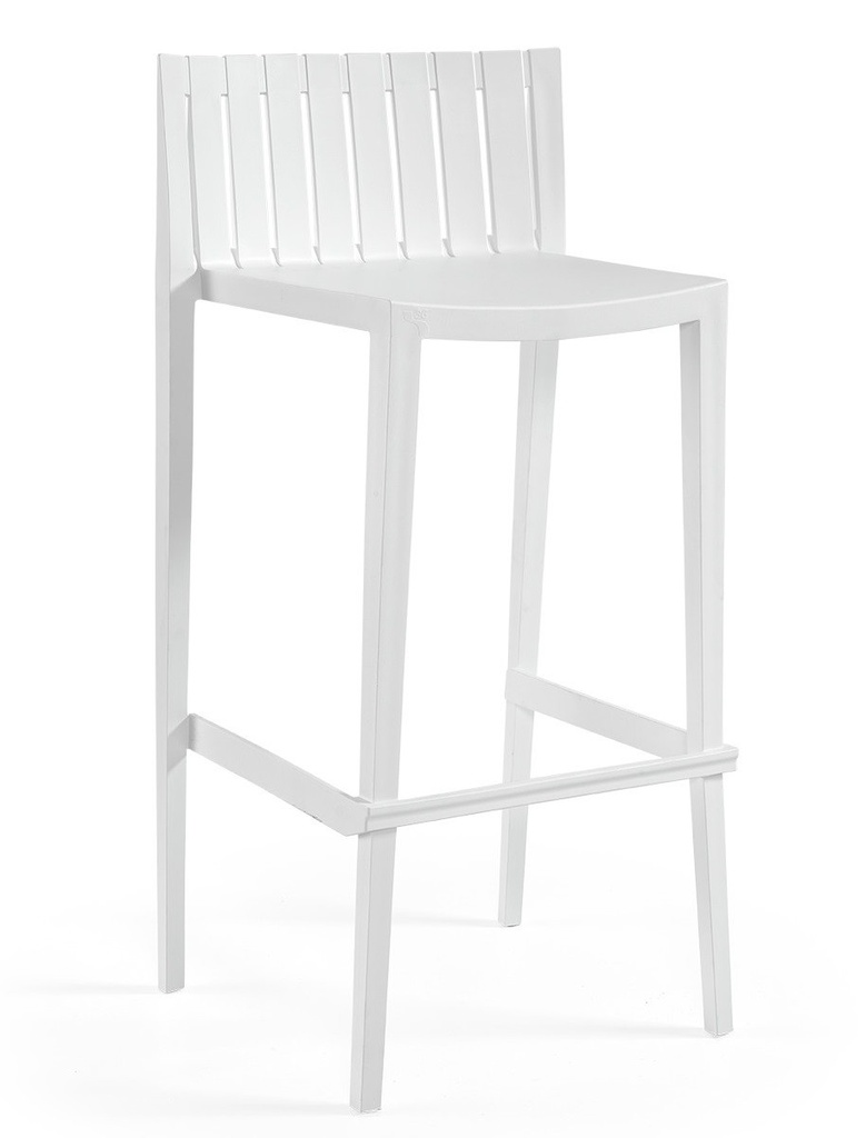 [439.TCHOP99BL] Taburete CHOPIN 99, apilable, polipropileno blanco