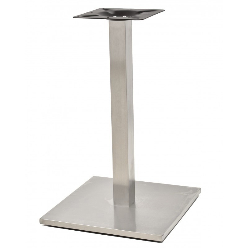 [110.BMIPA45C] Base de mesa IPANEMA, acero inoxidable, base de 45 x 45 cms, altura 72 cms