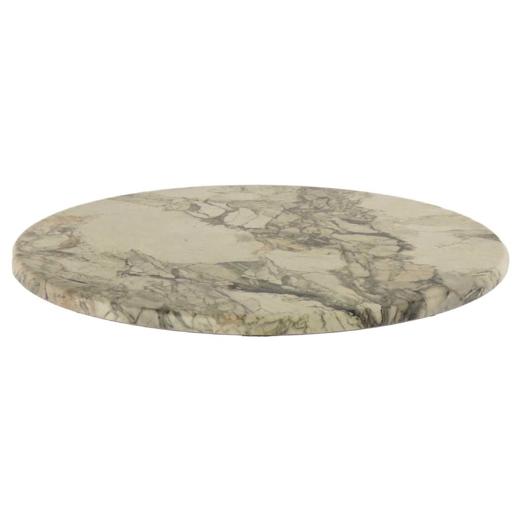 [107.TSMA60R] Tablero de mesa Werzalit SM, MARBLE ALMERIA 209, 60 cms de diámetro*.