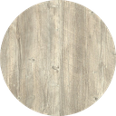 Tablero de mesa Werzalit-Sm, PONDEROSA BLANCO 178, 80 cms de diámetro*.