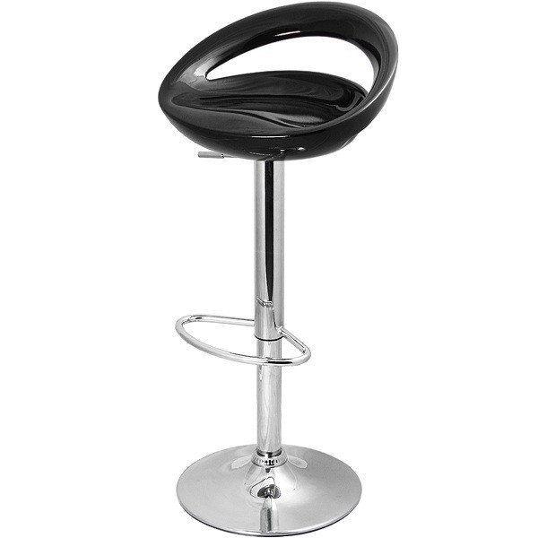 [494.TFLITNE] Taburete FLIT (M), cromado, abs negro