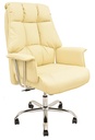 Sillón de oficina FIRENZE, alto, regulación de altura, mecanismo multifunción, similpiel beige