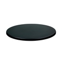 Tablero de mesa Werzalit-SM, NEGRO 55, 80 cms de diámetro*.