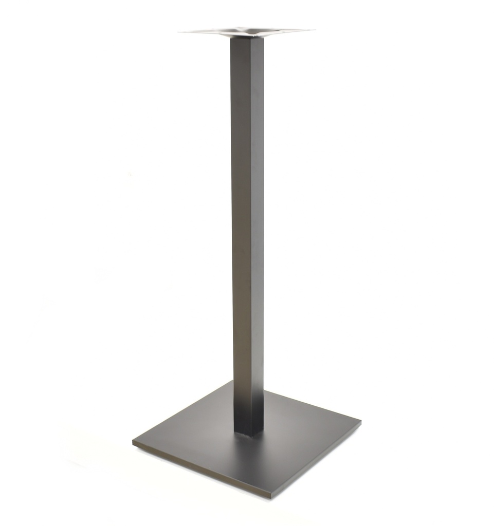 [110.BABENC110] Base de mesa BEVERLY, alta, tubo cuadrado, negra, base de 45 x 45 cms, altura 110 cms