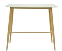Mesa GOBBI, alta, metal, blanca, 120 x 60 cms