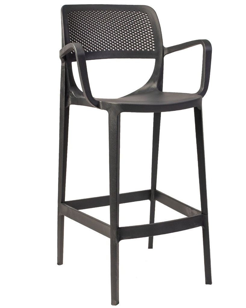 [429.TVERDIAN] Taburete VERDI, polipropileno antracita