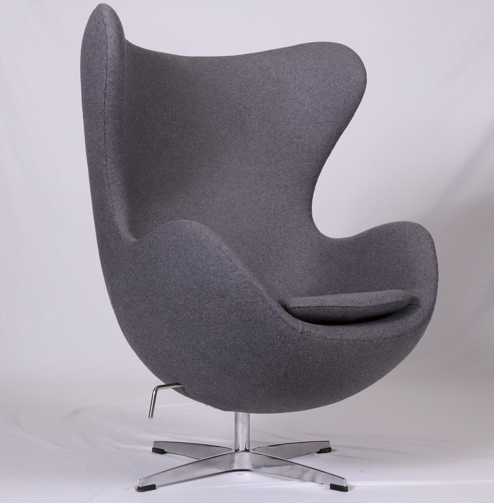 [584.SEGGCAGO] Sillón EG, fibra de vidrio, basculante, tapizado cachemir gris oscuro
