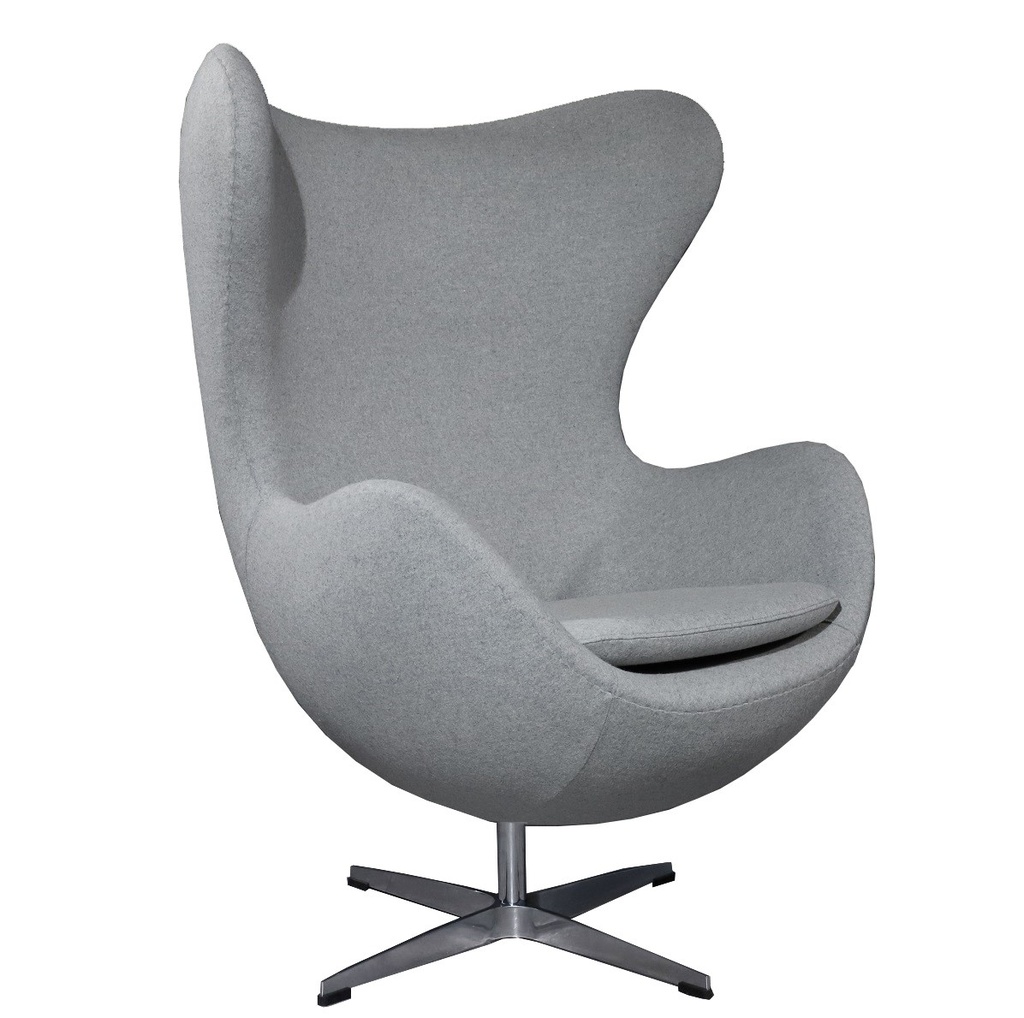 [584.SEGGCAGR] Sillón EG, fibra de vidrio, basculante, tapizado cachemir gris