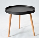 Mesa ANNIA ( M ), baja, madera, polipropileno negro