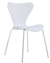 Silla ARNE NEW, cromada, polipropileno blanco