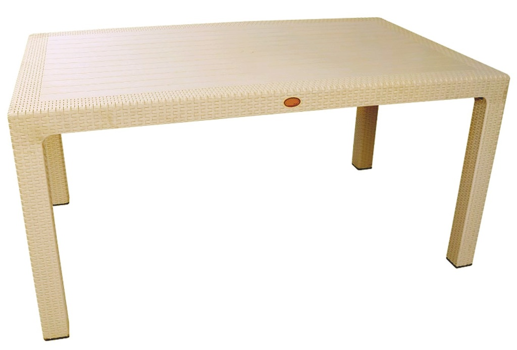 [177.MMIJ150CA] Mesa MIJAS, polipropileno capuccino, 150 x 90 cms