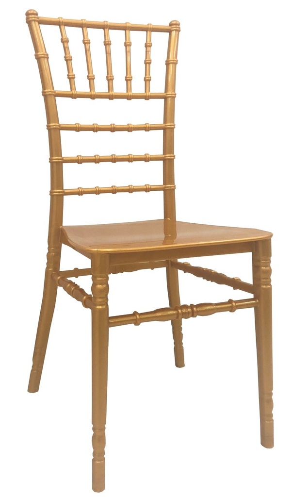 [529.SCHIAVNDO] Silla CHIAVARI NEW, apilable, polipropileno dorado