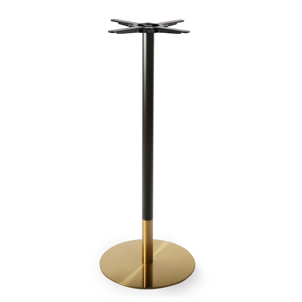 [110.BVENDN110] Base de mesa VERSALLES NEW, alta, dorada y negra, 43 cms de diámetro, altura 110 cms