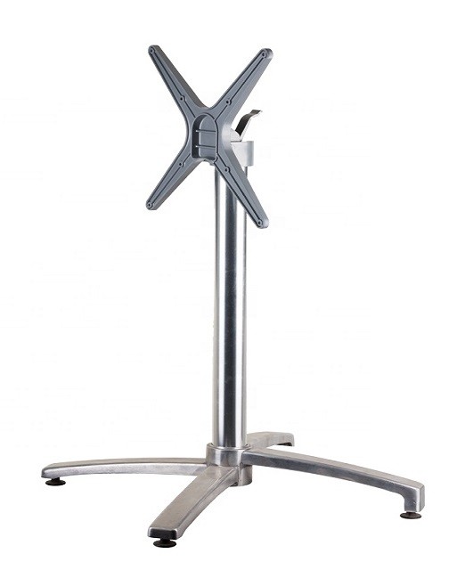 [110.BMGUADIAL] Base de mesa GUADIARO, abatible, aluminio pulido