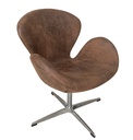 Sillón SW, tapizado en similpiel vintage