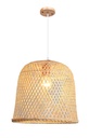 Lámpara POLINESIA, colgante, pantalla de bambú natural trenzado
